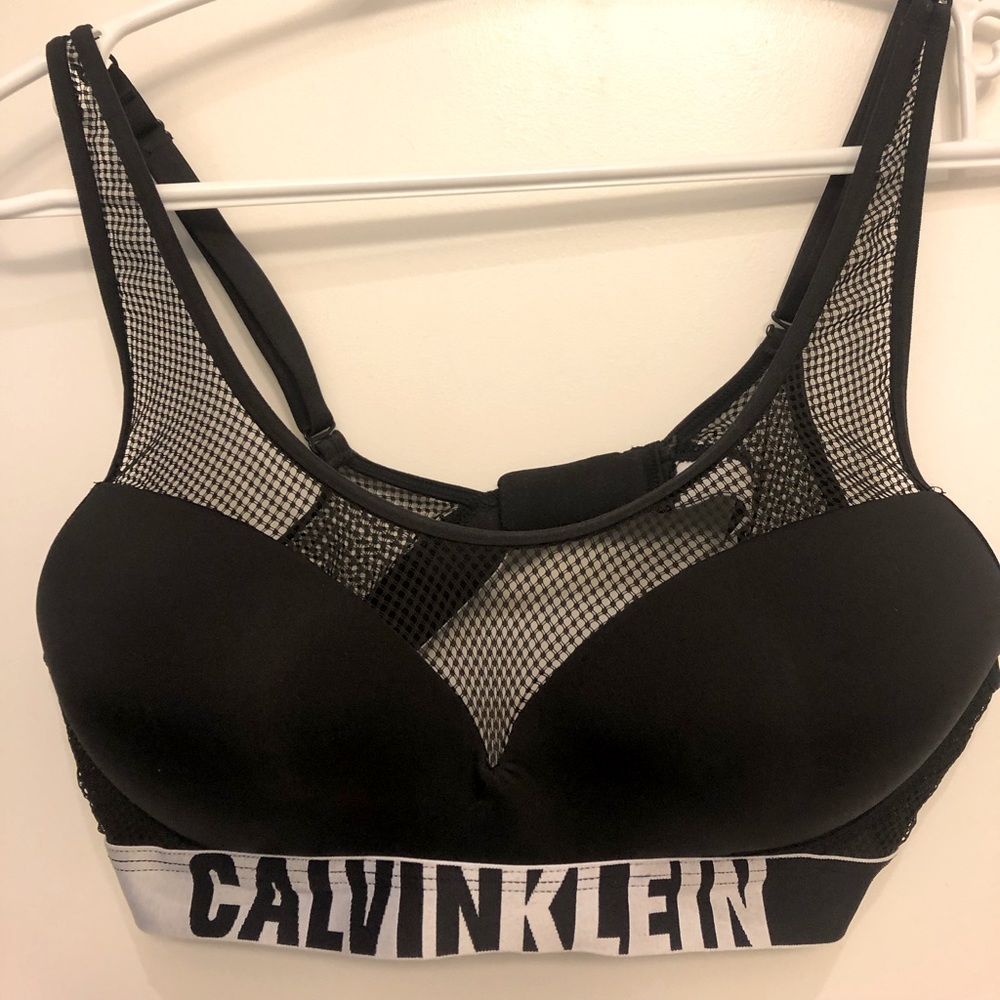 Calvin Klein mesh sports bra.